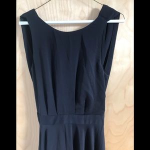 Club Monaco Navy Floor Length Cocktail Dress